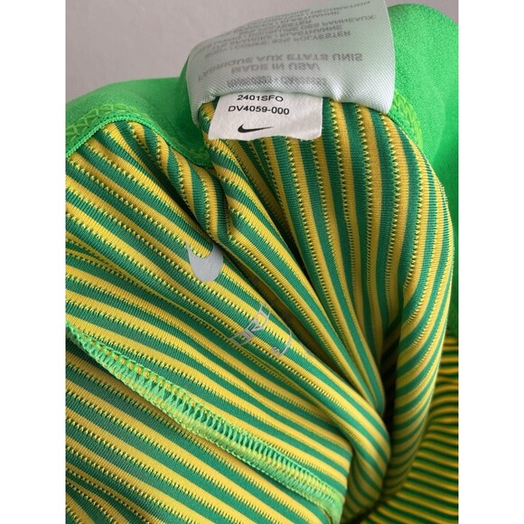 Nike Pro Elite Track Tights Made in USA Green Yellow Brazil DV4059-000 Women’s S - Picture 6 of 7